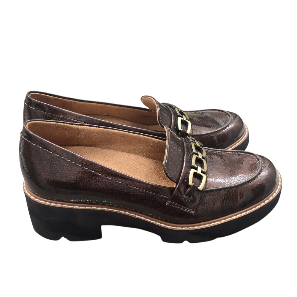 Naturalizer Brown Loafers 8M Preppy Classic Comfort Workwear Quiet Luxury Office